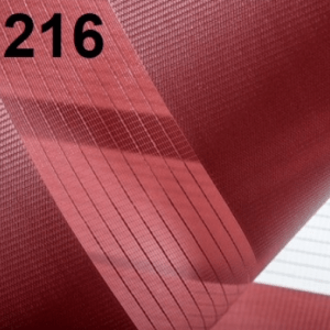 Jaluzea tip roletă zebră 1216 Semitransparentă, Day&Night, accesorii albe/ maro/ gri antracit, țesătură roz închis/ roșu