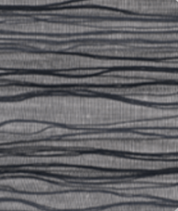 Jaluzea plisată simplă semitransparentă BALLET 3-0432, accesorii albe/ maro/ gri antracit, țesătură gri wave