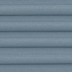 Jaluzea plisată dublă semitransparentă DISCO S-8154, accesorii albe/ maro/ gri antracit, țesătură albastră