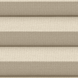 Jaluzea plisată simplă semitransparentă OPERA X-23711, accesorii albe/ maro/ gri antracit, țesătură bej